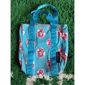 Kidrobot Tote Bag Unisex Medium Blue Pink Good Graphic Canvas Streetwear Art